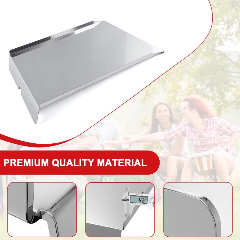 DELSbbq BAC012 Drip Pan for Traeger Pro 20 Series Smoker Grills, BBQ07C BCA070 Drip Pan Heat Baffle Replacement for Traeger Pellet Smoker Grill, Lil' Tex Grills, Grease Drip Tray for Grill Accessory - Image 3
